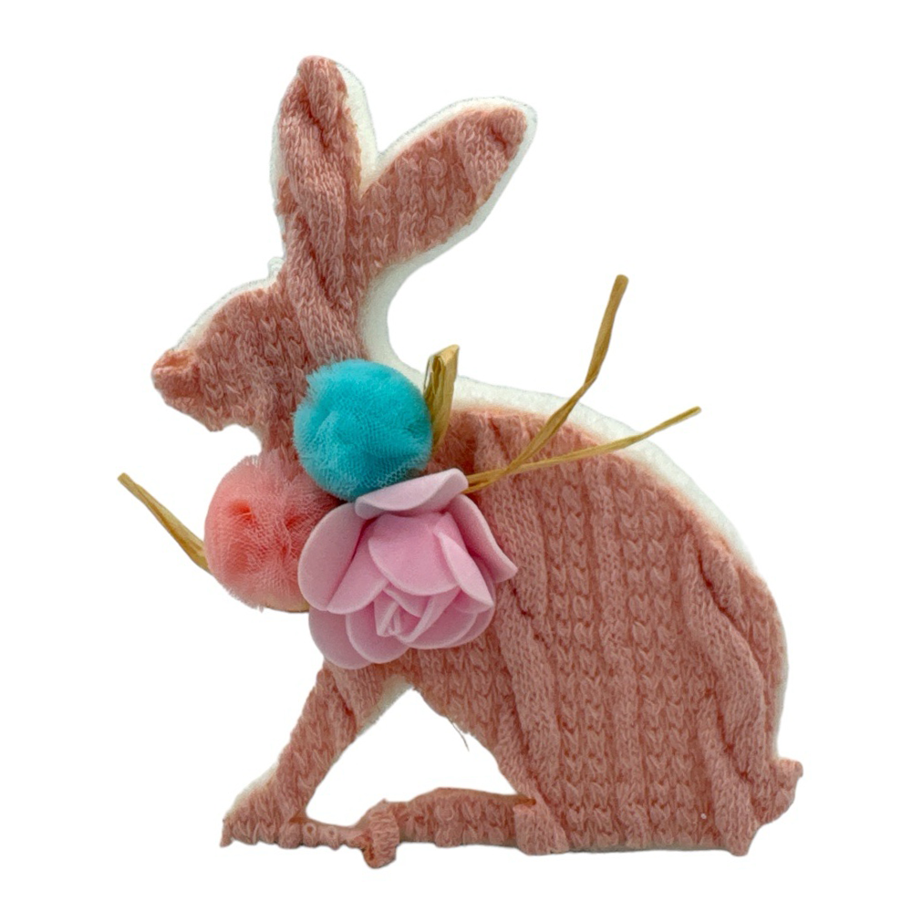 papell.grΔιακοσμητικός λαγός ροζ με πομ πομ 13χ18 εκpapell.gr